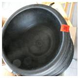 Salad mixing bowls and chopping utensils