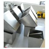 Lot of 11 stainless containers