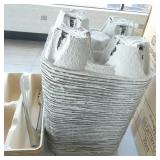 Group of knives, take out containers, scales, organizer