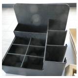 Group of knives, take out containers, scales, organizer