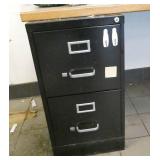2 file cabinets, storage cabinet and surface