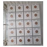 3-Ring Binder of Lincoln Cents includes Misc. Dates 1929-2020