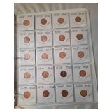 3-Ring Binder of Lincoln Cents includes Misc. Dates 1929-2020