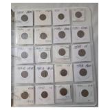 3-Ring Binder of Wheat Pennies. Includes 1951 - 1955