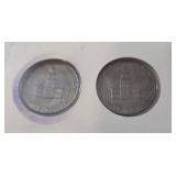 Kennedy Half Dollar and Stamp .  Card features nomination for President.