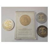 Gerald R Ford , Abraham Lincoln, Ronald Reagan Commemorative Coins