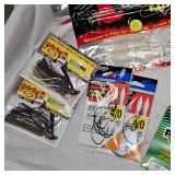 Lot of New Tackle Strike King, Zoom, Sufix, Power Pro