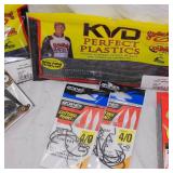 Lot of New Tackle, Zoom, VMC, Strike King, Owner, Power Pro
