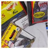 Lot of New Tackle, Zoom, VMC, Strike King, Owner, Power Pro
