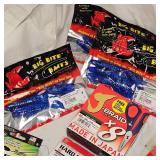 Lot of New Tackle, Strike King, Seagaur, Big Bite, Zoom, Mission, VMC