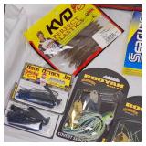 Lot of New Tackle, Strike King, Seagaur, Big Bite, Zoom, Mission, VMC