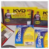 Lot of New Tackle, Strike King, Seagaur, Big Bite, Zoom, Mission, VMC