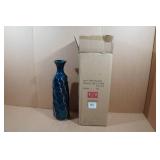 Blue Ceramic Decorative Vase -  6"x21"