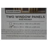 Lush Décor Two Panel Rod Pocket Window Curtains - 40"x95"