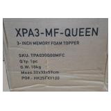 3" Memory Foam Mattress Topper - Queen