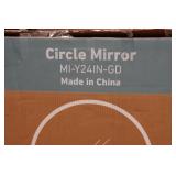 *2* Gold Framed  Wall Mirrors - 24" & 20"