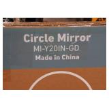 *2* Gold Framed  Wall Mirrors - 24" & 20"