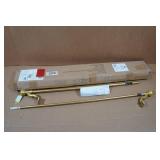 Twist & Shout Decorative Window Tension Rod - Gold 28-48"