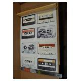 Trends Wall Poster with Magnetic Frame - Cassette Tapes 22"x34"