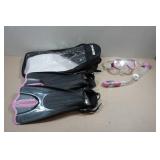 Cressi Adult Rondine Palau Fin Snorkel Set - Fin Size S/M