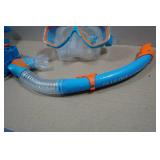 Cressi Blulove Kids Snorkel Set - Fin Size S/M