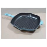 Country Living Enameled Cast Iron 11" Square Griddle Grill Pan