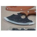 Rolled Carbon Steel Finger Hole Hunting Knife