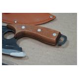 Rolled Carbon Steel Finger Hole Hunting Knife