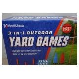 3-in-1 Outdoor Yard Game Set
