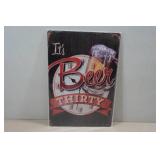Vintage Style Metal Sign - Beer Thirty