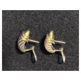 14K & 925 David Yurman Two Tone Silver & Gold Earrings