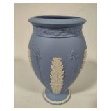 Wedgewood Blue Jasperware Vase