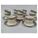 Lenox "Autumn" Presidential Collection Cups & Saucers (12 Sets)