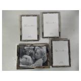 Four New Silver Tone Picture Frames