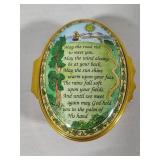Halcyon Days Enamels "Irish Blessing" Trinket Box