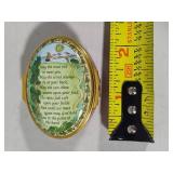 Halcyon Days Enamels "Irish Blessing" Trinket Box