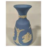 Wedgewood Blue Jasperware Bud Vase