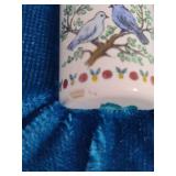 Bilston and Battersea Enamels "Birds in a Tree" Needlecase *With Box*