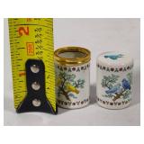 Bilston and Battersea Enamels "Birds in a Tree" Needlecase *With Box*