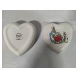 Wedgewood Peter Rabbit Collectibles - Trinket Dish w/Lid & Bank