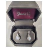 925 Sterling Silver & Opal Teardrop Pierced Earrings