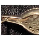 925 Sterling Silver & Opal Teardrop Pierced Earrings