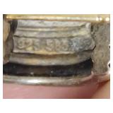 14K & 925 David Yurman Two Tone Cable Pierced Earrings