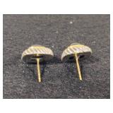 14K & 925 David Yurman Albion Black Onyx Square Earrings