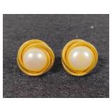 14K & Pearl Earrings