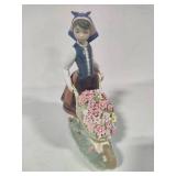 Lladro "A Barrow of Blossoms" Porcelain Figurine (#1419)