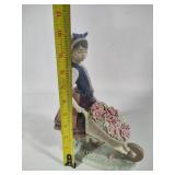 Lladro "A Barrow of Blossoms" Porcelain Figurine (#1419)