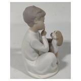 Lladro "Boy with Dog" Porcelain Figurine (#4522)