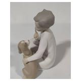 Lladro "Boy with Dog" Porcelain Figurine (#4522)