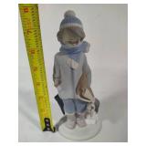 Lladro "Winter Boy with Dog" Porcelain Figurine (#5220)
